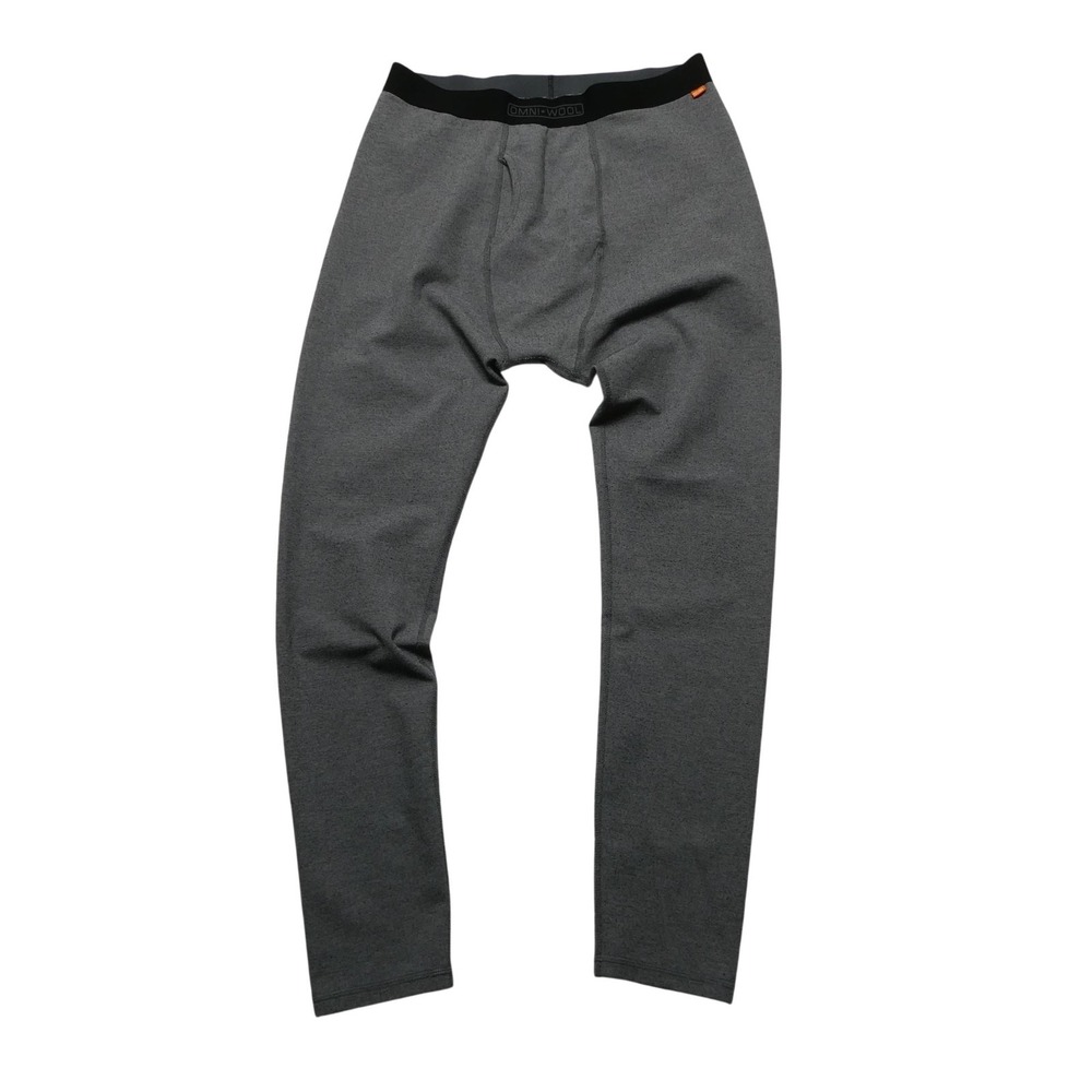 Omni-Wool Long Johns Pants Mens XL Gray Thermal Base Layer Underwear Stretch
